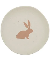 Haven 6" Easter Bunny Stoneware Appetizer Plates, Set of 4