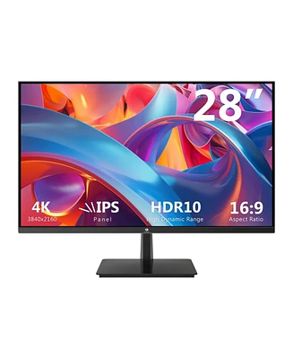 Z-edge 28" Ips 4K Monitor, Ultra Hd 3840 x 2160, 300 cd/m², 120Hz, HDR10, Hdmi, DisplayPort, FreeSync, Led Backlit, Anti-Glare, Support Vesa moun