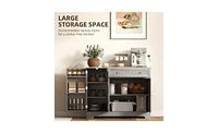 Kitchen Storage Cabinet Durable Organizer for Pantry, Dishes, and Supplies