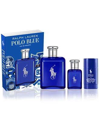 Ralph Lauren Men's 3-Pc. Polo Blue Eau de Toilette Gift Set