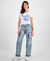 Guess Women's Kori Released-Hem Cargo Jeans