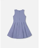 Deux par Big Girls Neoprene Bow Dress Old Blue