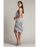 Tadashi Shoji Remedy Metallic Fringe Mini Dress