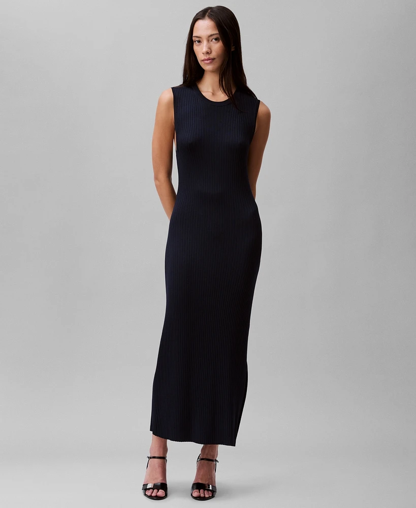 Calvin Klein Women's Ribbed Maxi Dress