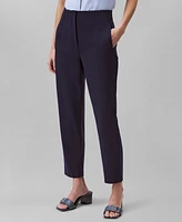 Calvin Klein Women's Ponte Cropped Straight-Leg Pants