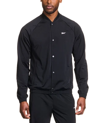 Reebok Men's Basketball Tricot Snap Jacket