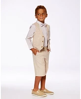 Deux par Big Boys Sleeveless Vest Light Taupe