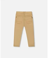 Deux par Toddler Boys Stretch Twill Pants Light Golden Beige - Toddler|Child