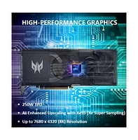 acer | Predator BiFrost Intel Arc A750 Overclocking Graphics Card | 8GB GDDR6 256-bit 16 Gbps | Dual Fan Hybrid Cooling and Vapor Chamber | Tpd 250W |