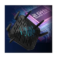 acer Predator Connect W6 Wi-Fi 6E Gaming Router | Hybrid QoS Compatible with Intel Killer Prioritization Engine | Tri-Band AXE7800 2.4GHz/5GHz/6GHz |