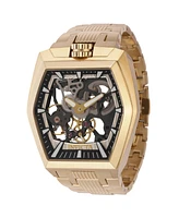 Invicta Men's 44013 Akula Mechanical 2 Hand Black, Ivory Dial Watch