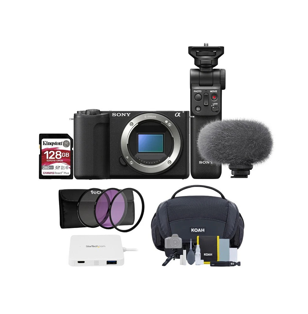 Sony Alpha ZVE10 Ii | Aps-c Interchangeable Lens Mirrorless with 16-50mm Lens Kit | Designed for Content Creators | with Sony Creator Accessory