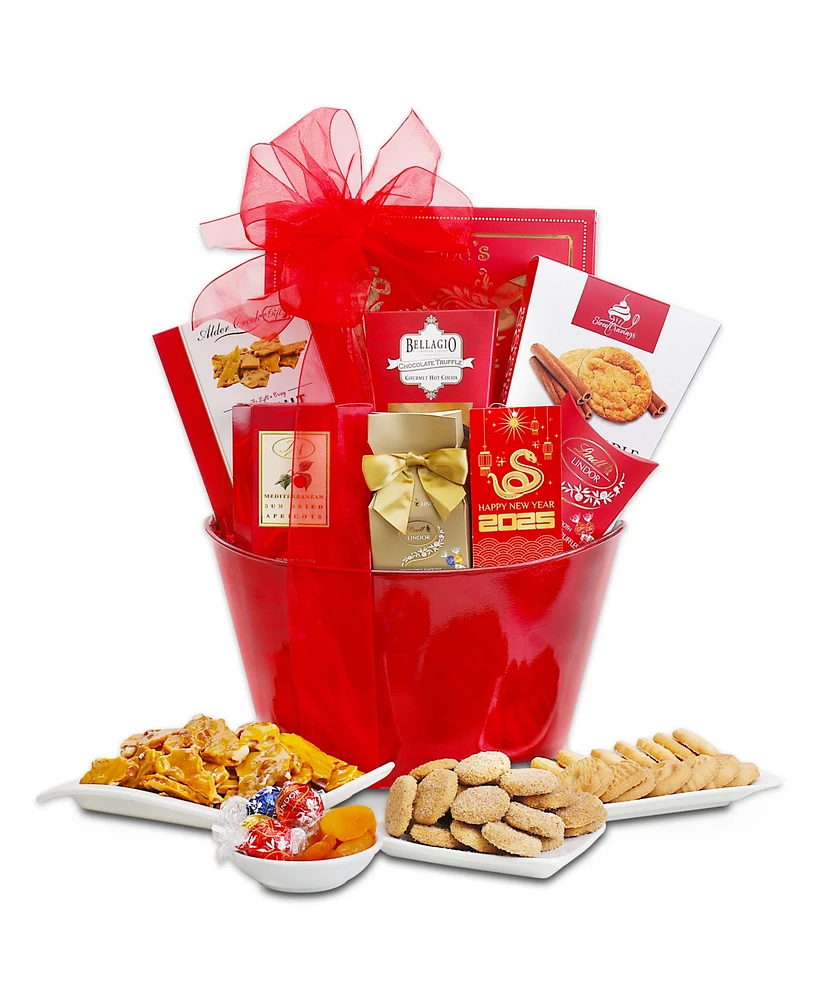 Alder Creek Gift Baskets Lunar New Year Gift Basket, 9 Items