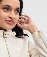 I.n.c. International Concepts Women's Faux-Leather Moto Jacket, Exclusively at Macy's