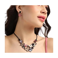Dented Butterfly Jewellery Set