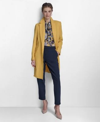 Tommy Hilfiger Womens Topper Jacket Tie Neck Blouse Pants