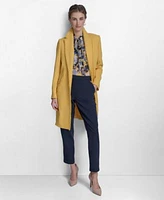 Tommy Hilfiger Womens Topper Jacket Tie Neck Blouse Pants