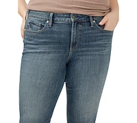 Silver Jeans Co. Plus Suki Curvy-Fit Cropped Denim