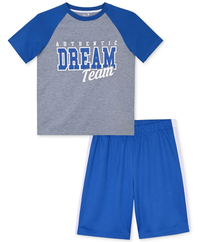 Max & Olivia Big Boys Dream Team Shorts Pajama Set