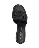 Marc Fisher Ltd Women's Jazmine Woven Slip-On Sandals