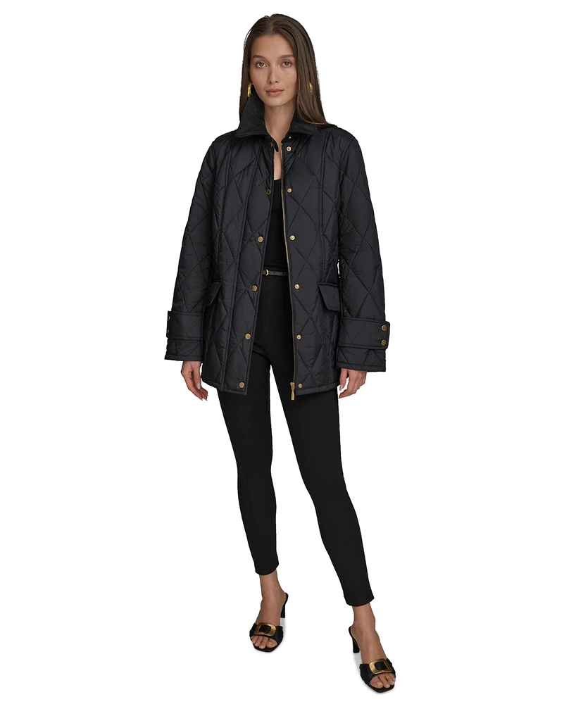 Donna Karan New York Women's Quilted Barn Jacket