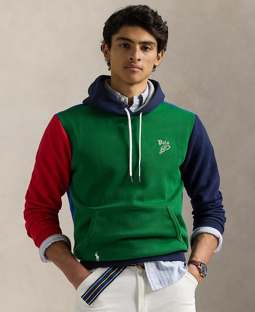 Polo Ralph Lauren Men's Color-Blocked Double-Knit Mesh Hoodie