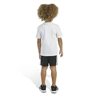 adidas Toddler & Little Boys Short-Sleeve T-Shirt Woven Shorts, 2 Piece Set