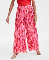 I.n.c. International Concepts Women's High-Rise Printed-Chiffon Wide-Leg Pants, Exclusively at Macy's