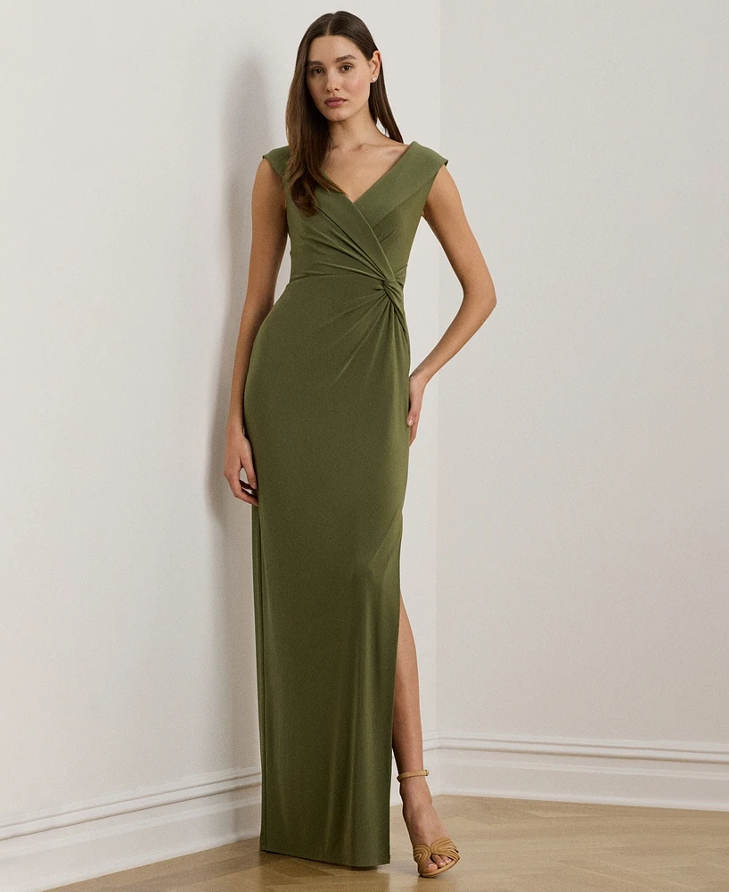 Lauren Ralph Women's Jersey Off-the-Shoulder Gown