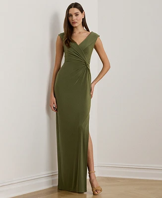 Lauren Ralph Women's Jersey Off-the-Shoulder Gown