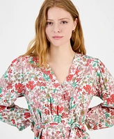 Tommy Hilfiger Women's Floral-Print Shirtdress