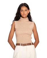 Belle & Bloom Equation Sleeveless Turtle Neck Knit