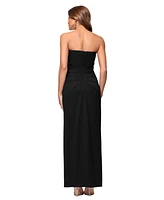 Xscape Women's Ruched Strapless Gown