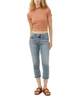 Silver Jeans Co. Women's Suki Mid-Rise Capri