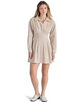 Steve Madden Women's Aria Striped Mini Shirt Dress