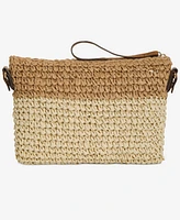 Style & Co Shell Straw Small Crossbody