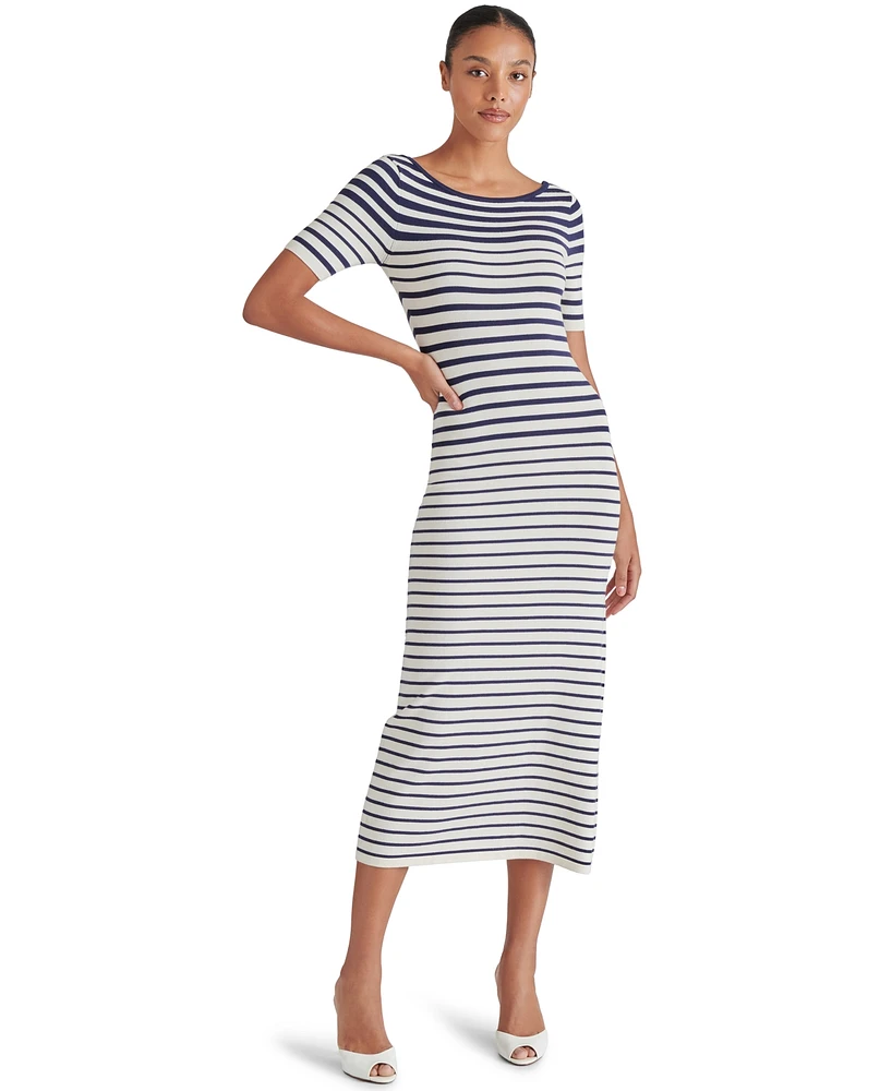 Steve Madden Women's Selah Striped Mid Dress