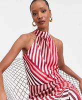 I.n.c. International Concepts Women's Mock Neck Halter Top, Exclusively at Macy's