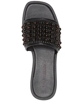 Lucky Brand Women's Gidya Beaded Slide Flat Sandals