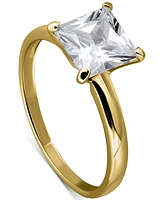 Giani Bernini Cubic Zirconia Square Solitaire Ring, Exclusively at Macy's