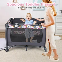 4 in 1 Convertible Portable Baby Playard Newborn Napper