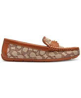 Coach Women's Sculpted C Leather Driver Loafer Flats