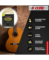 5 Core Guitar Strings • 0.010-0.047 Steel Gauge • w Deep Bright Tone for 6 String Acoustic Guitars - Gs Ac Brss