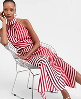 I.N.C. International Concepts Womens Mock Neck Halter Top Maxi Skirt Exclusively At Macys