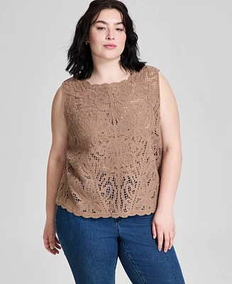 And Now This Trendy Plus Sleeveless Sweater, Exclusively at Macy's