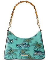 Brahmin Mod Esme Tropic Blue Copa Cabana Medium Leather Shoulder