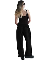 Nike Sportswear Women's Mid-Rise Oversized Open-Hem French Terry Pants