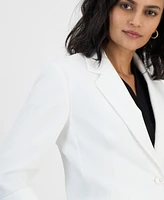 Kasper Women's Textured Notched-Collar 3/4-Sleeve Jacket, Regular & Petite Sizes