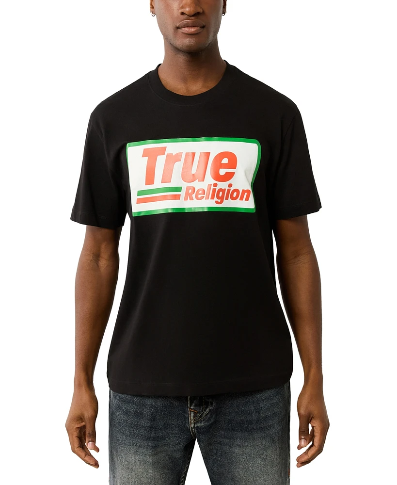 True Religion Men's High Density Logo Graphic T-Shirt