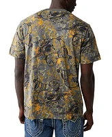 True Religion Men's Buddga Camo Logo Graphic T-Shirt